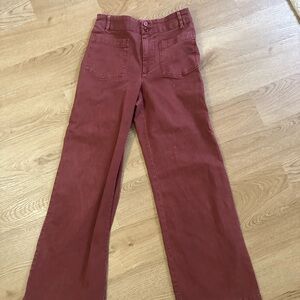 Young Fabulous & Broke Rust Red Wide-Leg Pants